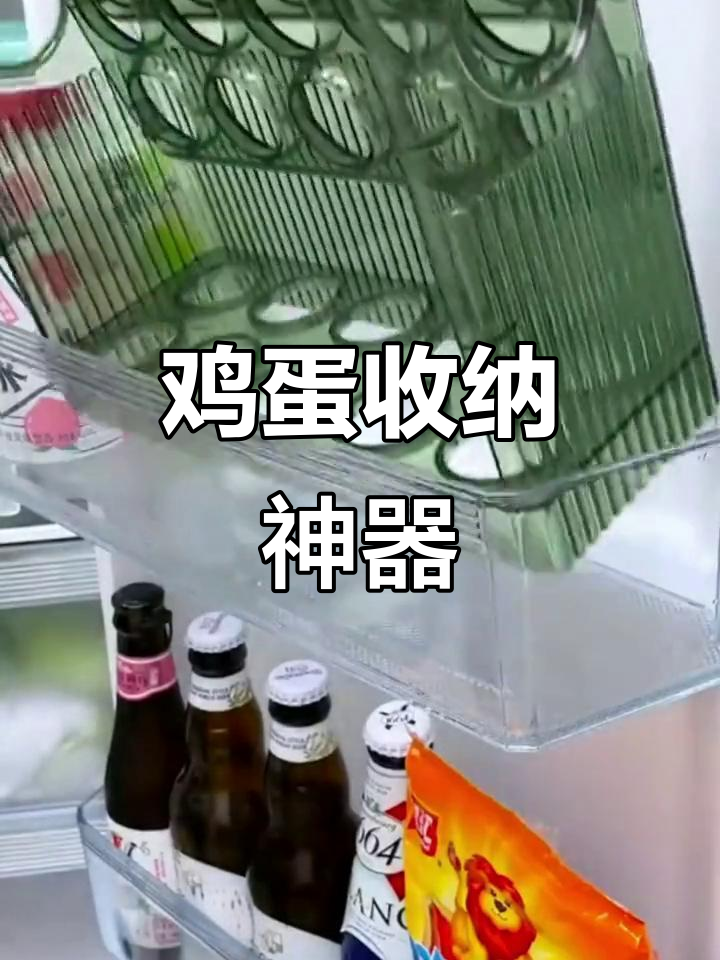 冰箱侧门鸡蛋盒,多层设计防摔保护,厨房收纳更便捷