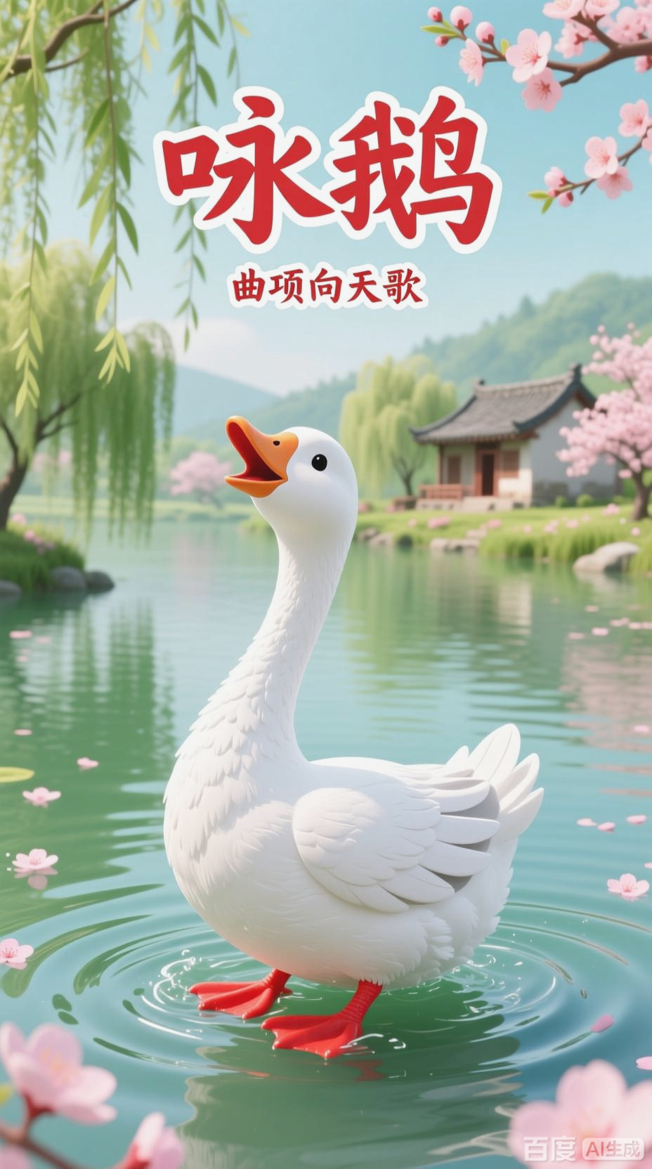 《咏鹅》3D卡通动画赏析