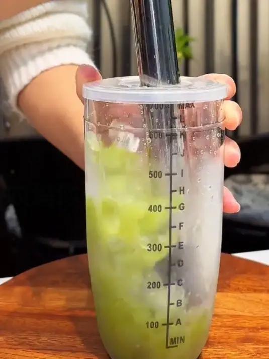 雪克杯奶茶店专用工具带刻度手摇杯雪克壶柠檬茶防溅盖调酒器套装鲜榨果汁仙女都在喝什么夏日饮品