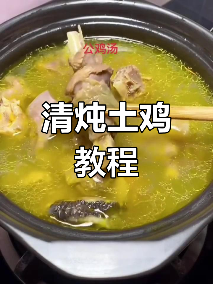 家庭清炖土鸡的做法,营养不流失
