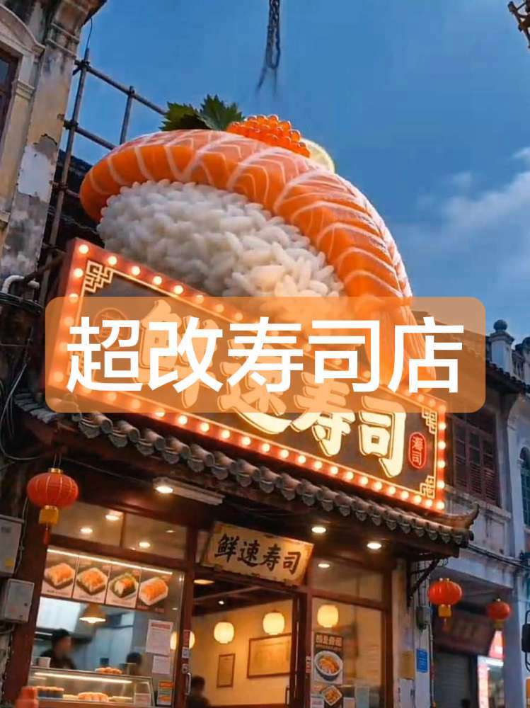 改造寿司店,这样子设计会不会好点?#日式寿司 #手握寿司 #街头特色美食 #本土寿司小店 