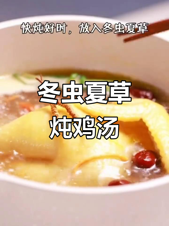 冬虫夏草炖鸡汤,滋补又美味,做法超简单