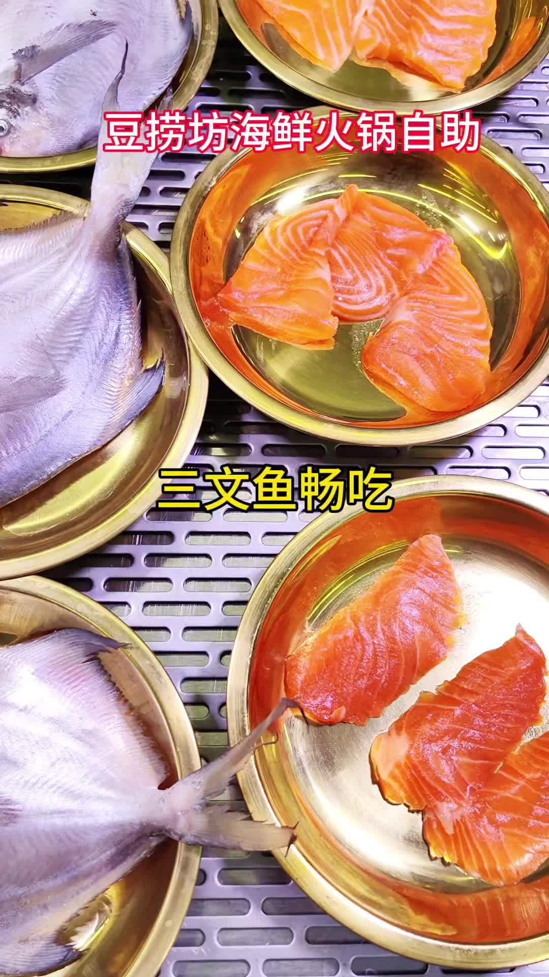 豆捞坊海鲜火锅自助隆重登场!放大招了:海参(每人一只),三文鱼,鲍鱼,生蚝,竹蛏,各类海螺
