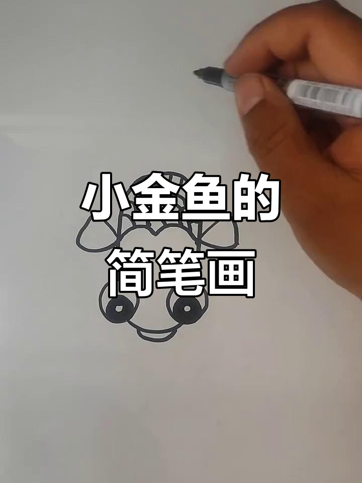 画出一只可爱小金鱼,简单又有趣
