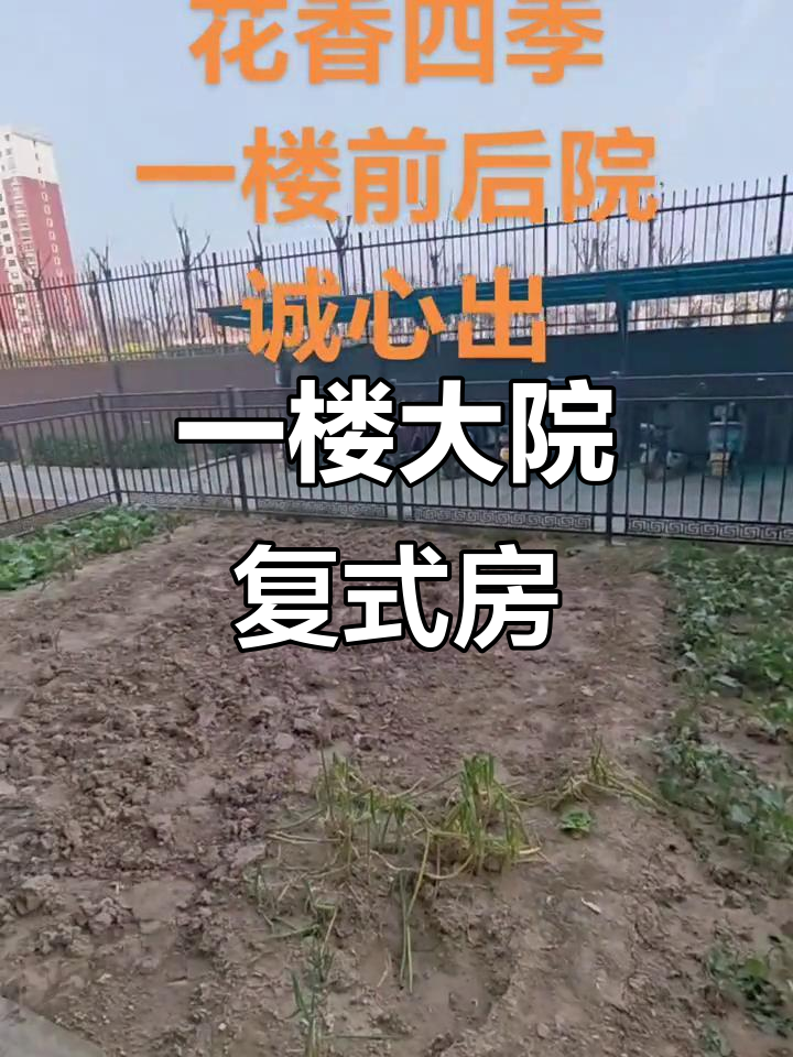 濮阳县一楼带院,复式设计前后有菜园