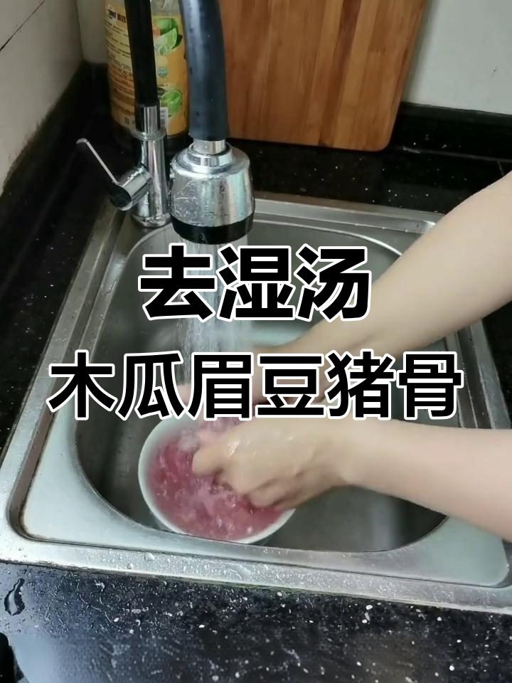 广东传统健脾去湿汤,木瓜眉豆薏米煲猪骨