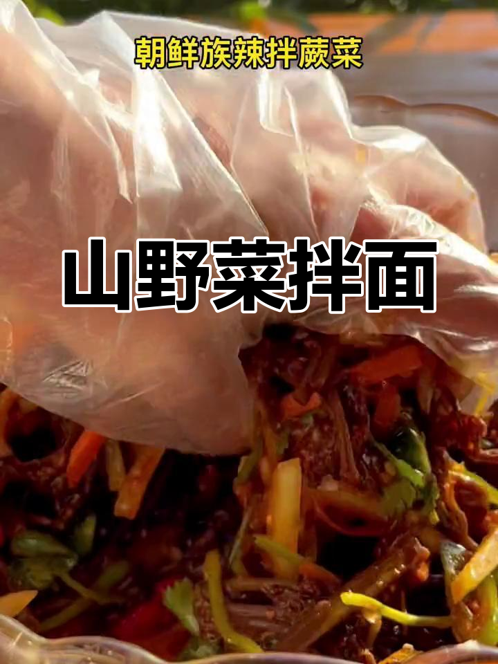 朝鲜族风味山野菜,香辣爽口,搭配牛肉更美味