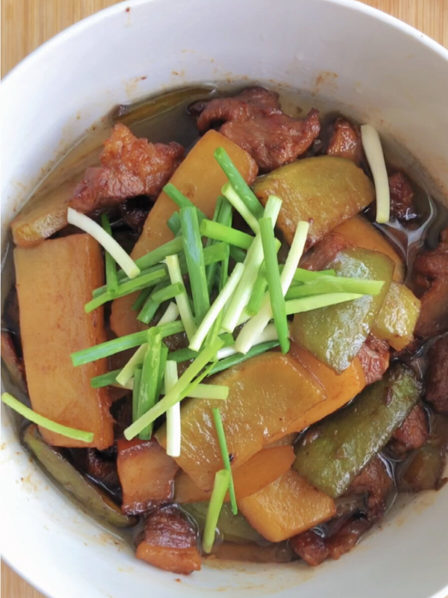 我们固始的特色菜萝卜炖肉