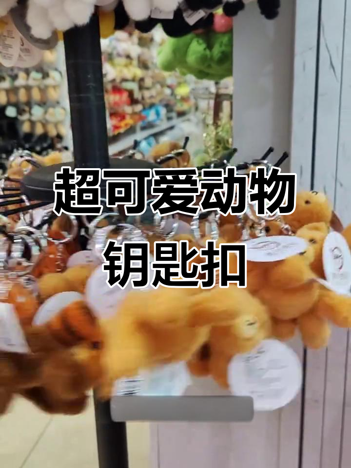 这么多萌动物钥匙扣,小黄鸭、小兔子和小猫咪都在等你选!