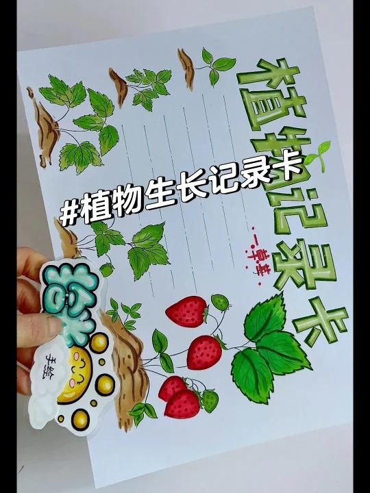 植物生长记录卡