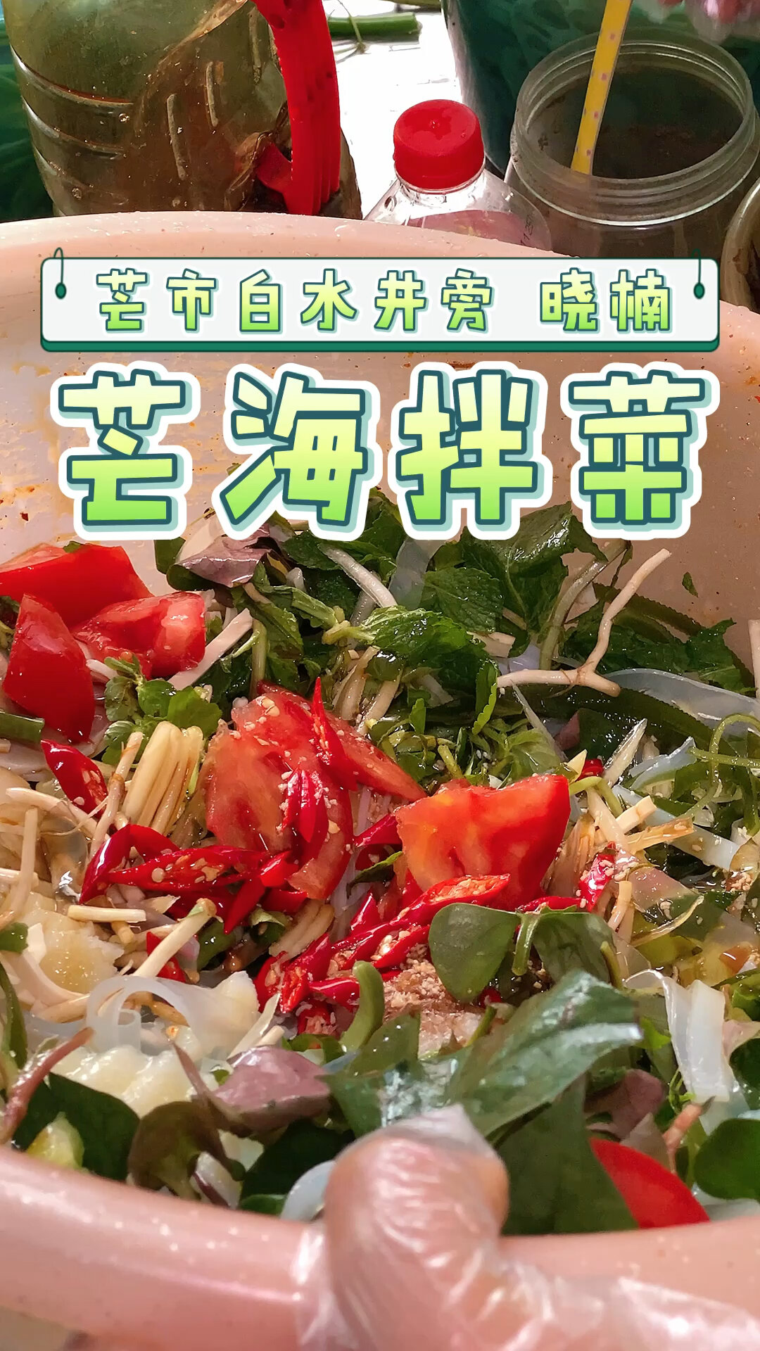 来德宏必吃的小吃之芒海拌菜