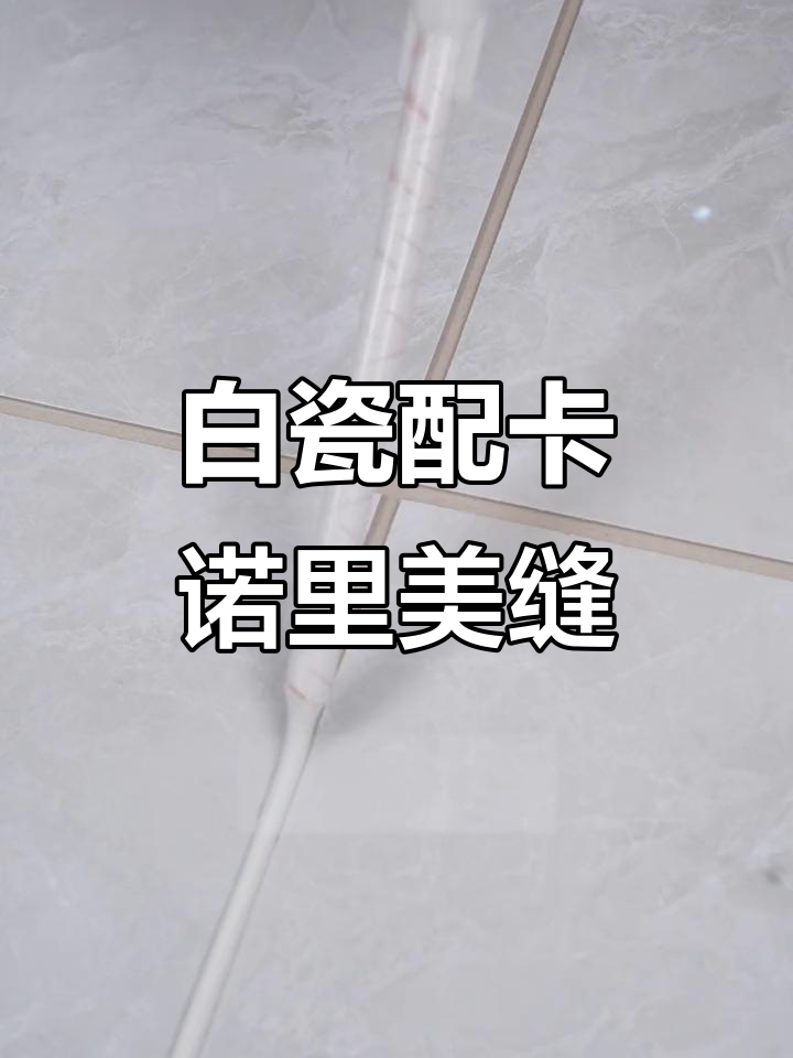 白色瓷砖搭配卡诺里美缝剂,打造炫彩效果