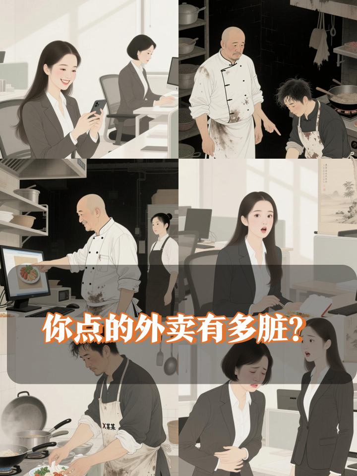 当你在吃外卖时，你的外卖可能来自垃圾站旁的黑作坊