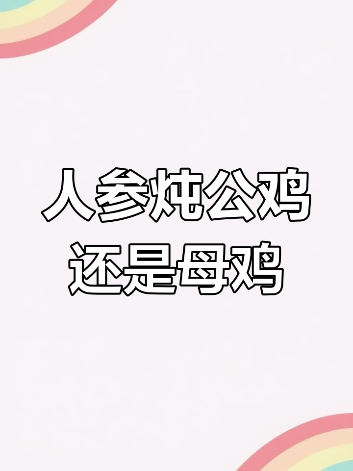 公鸡母鸡肉质大比拼,西洋参炖鸡汤做法揭秘