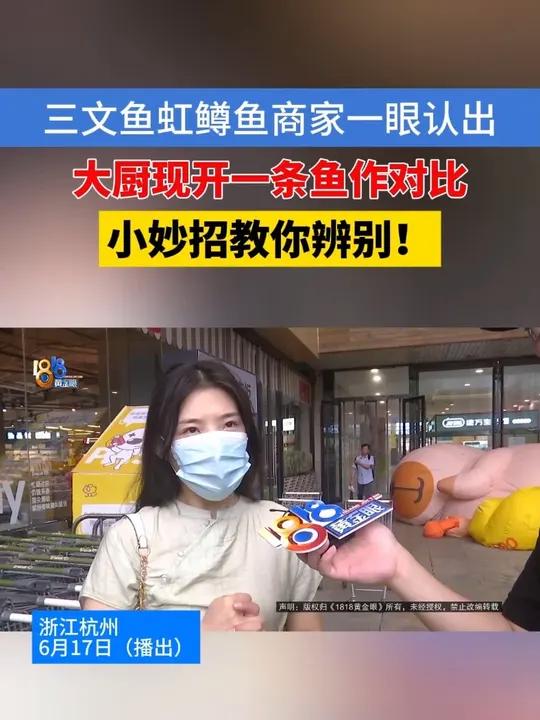 三文鱼虹鳟鱼商家一眼认出。大厨现开一条鱼作对比，小妙招教你辨别！