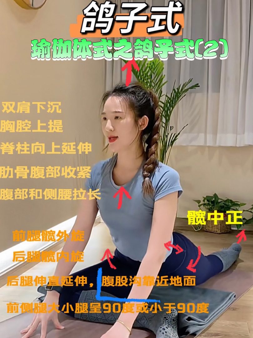 瑜伽体式之鸽子式(2)