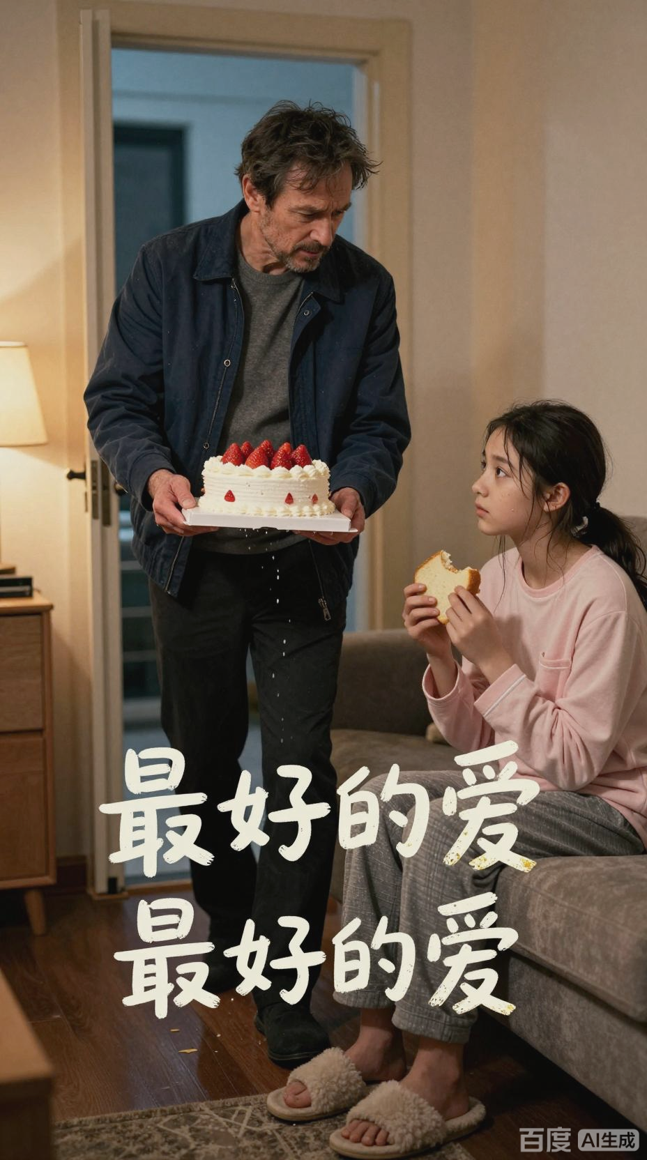 父爱如山,甜满心间