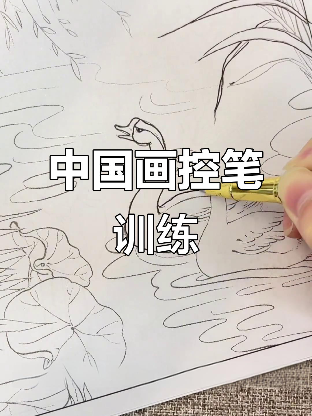 让孩子在画中国白描中提升专注力与耐心,体验传统文化的魅力