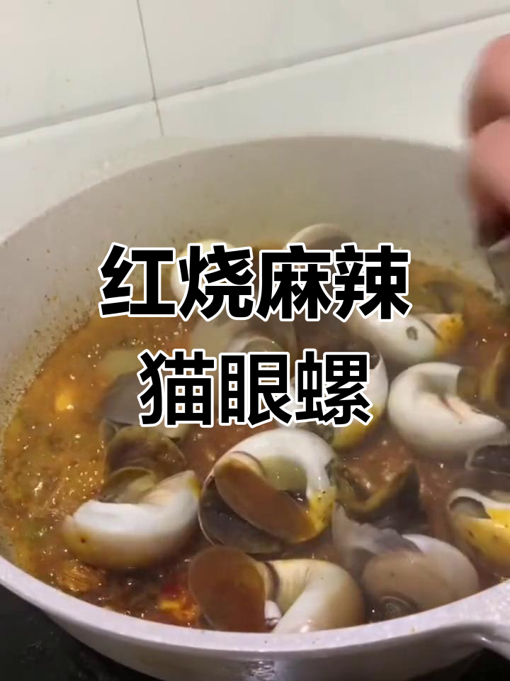 猫眼螺清洗与红烧麻辣做法,鲜美入味