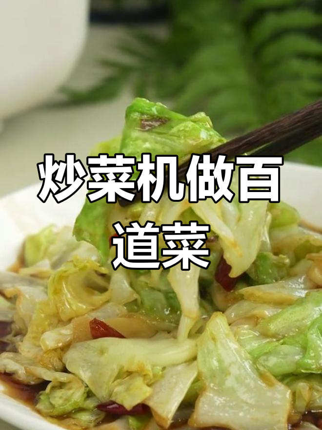 用炒菜机挑战100道美食,第15道爆炒甘蓝轻松搞定