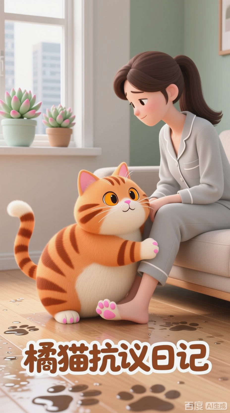 橘猫与多肉，日常的趣味战争