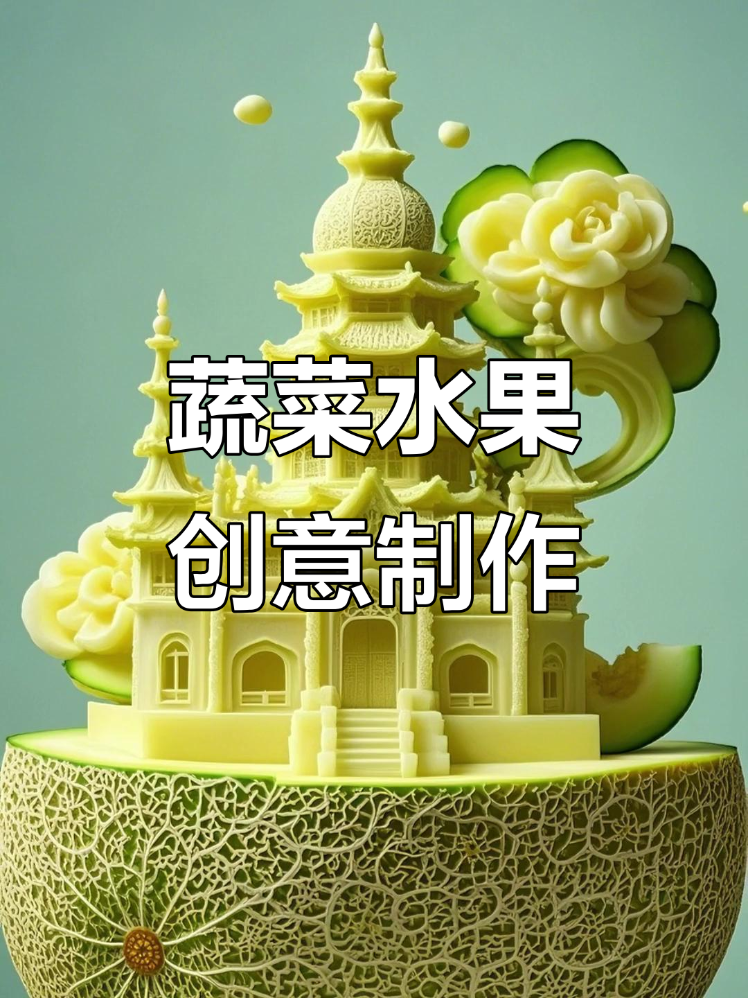 创意水果蔬菜手工，包菜变孔雀、火龙果成鱼，西瓜塔惊艳登场