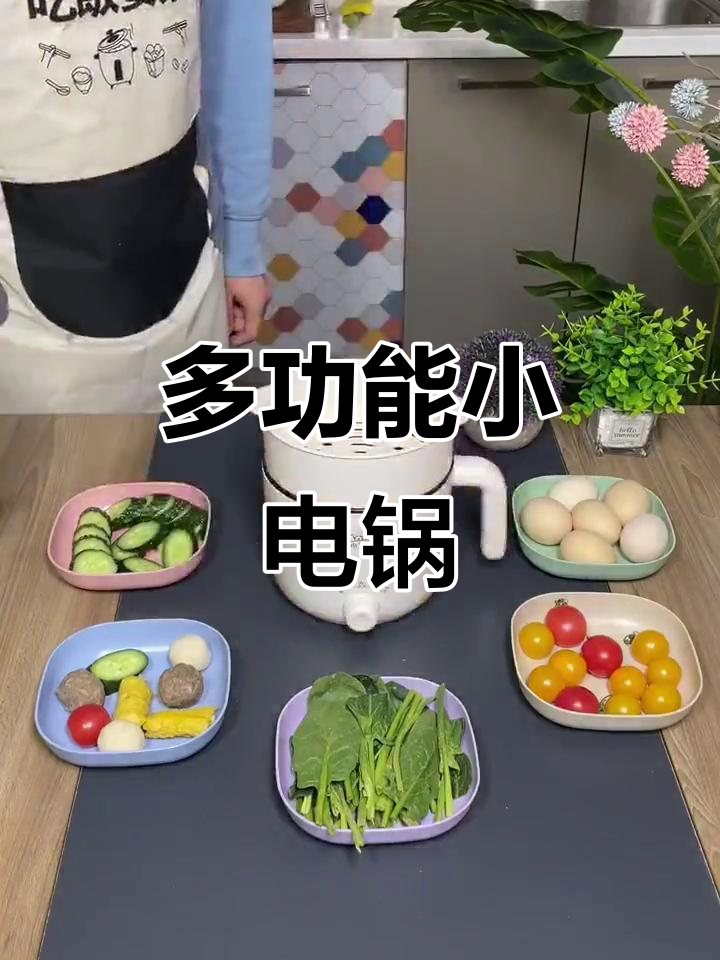 小巧电煮锅,功能多样,煎、蒸、炖样样行