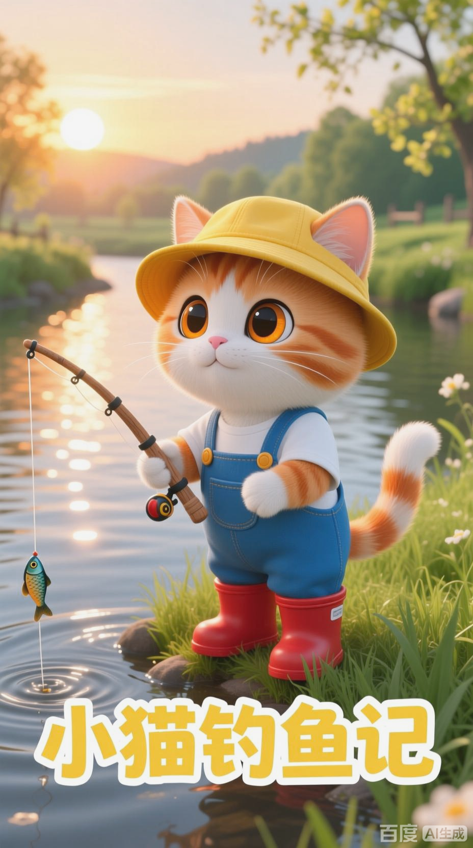 小猫钓鱼的趣味故事