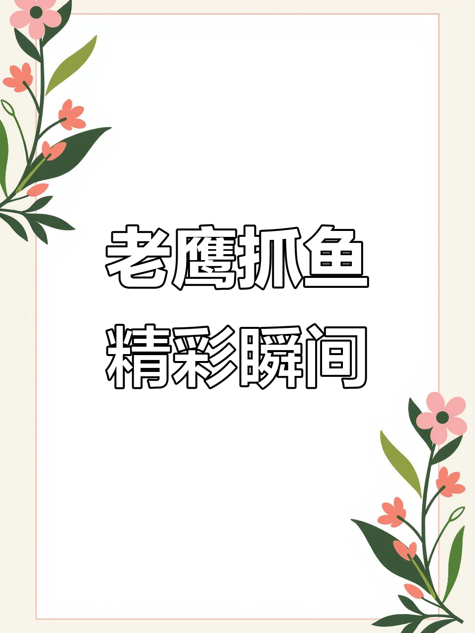 老鹰空中捕鱼,展现实力