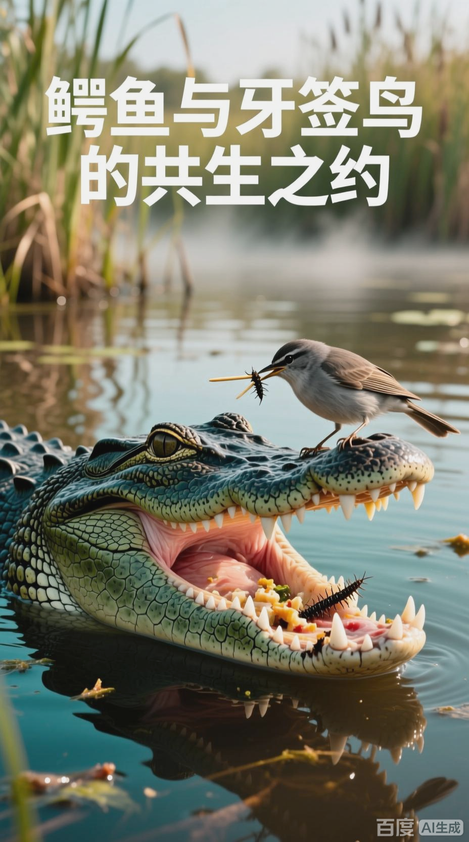 鳄鱼与牙签鸟的奇妙共生