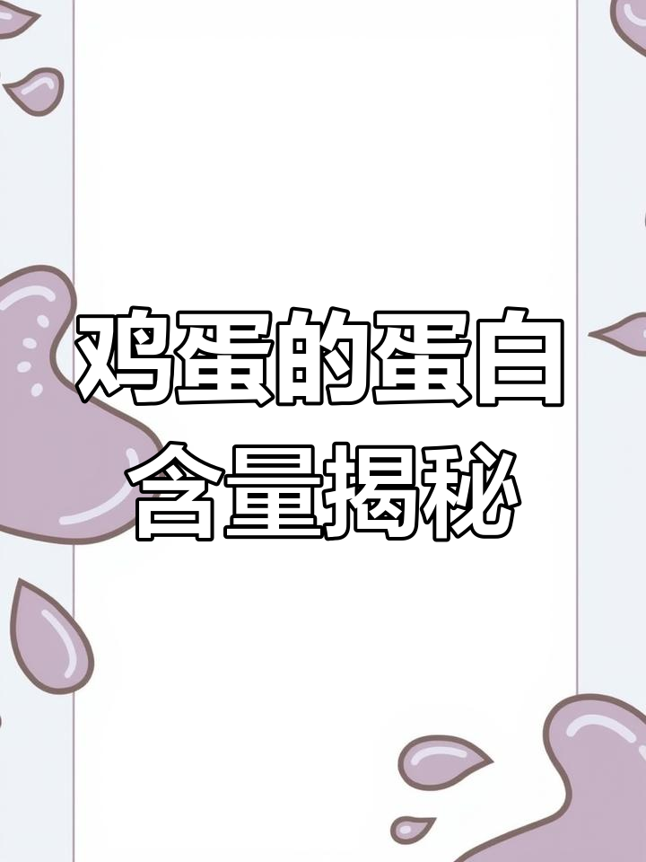 一个鸡蛋能提供多少蛋白质?了解它的营养价值