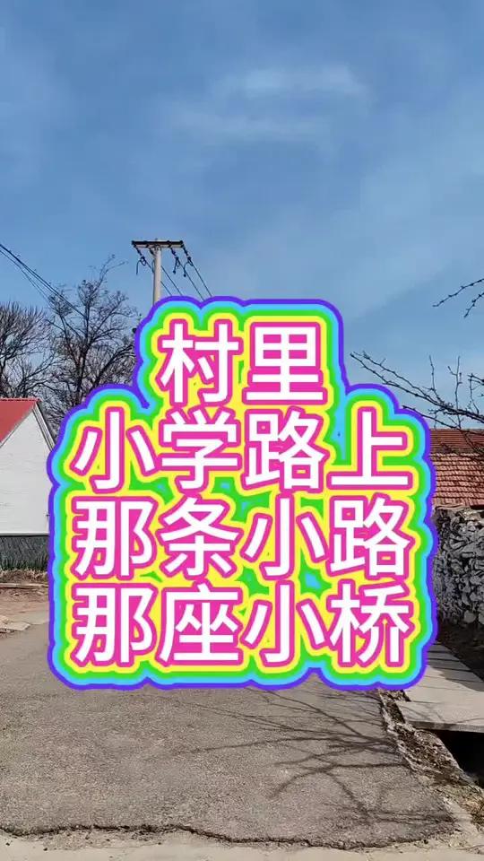 村里南河边上的那座小桥。小学路上的那座小桥。#故乡的原风景 #五龙河 #上学路上的小桥 #