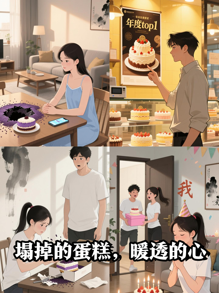 30岁生日蛋糕塌成“陨石坑”,却尝到了最甜的秘密