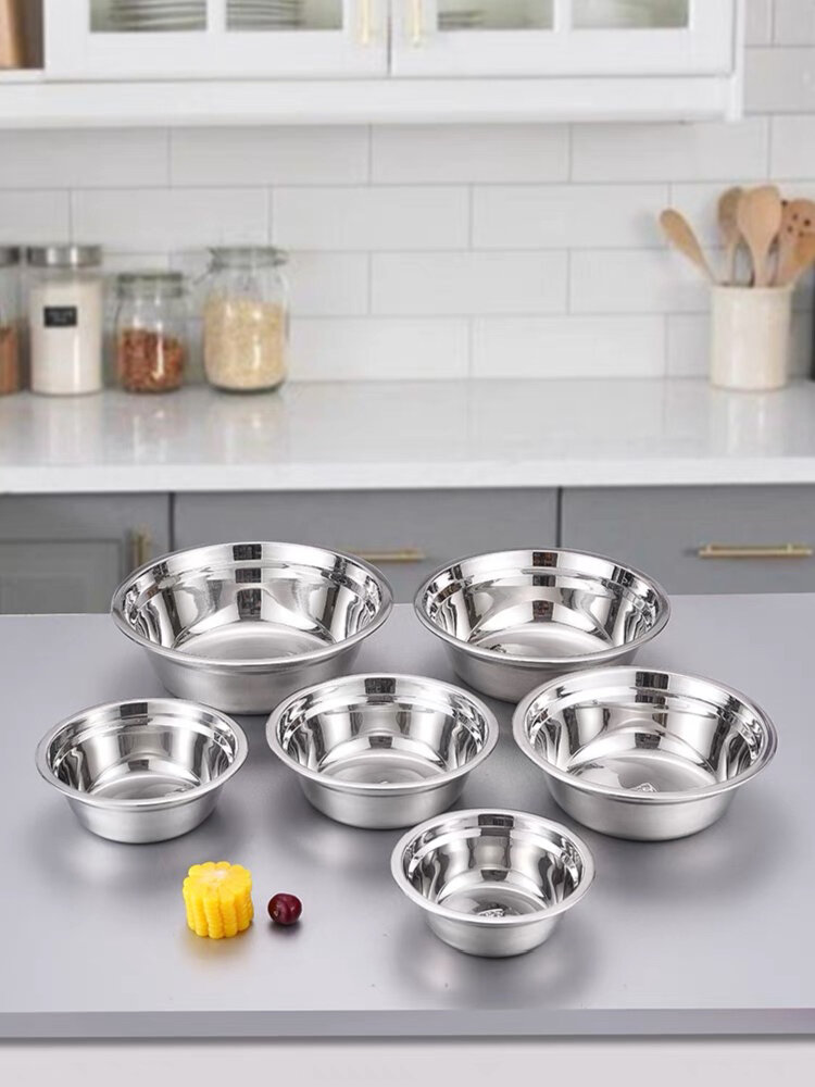 304不锈钢汤盆加厚加深食堂饭碗饭盆不锈钢