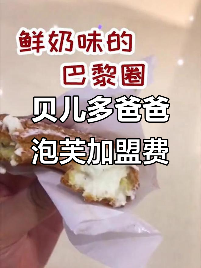 贝儿多爸爸泡芙工房加盟费用揭秘,日式甜品美味体验