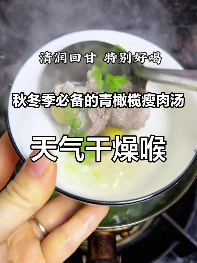 秋冬季必备的青橄榄瘦肉汤,天气干燥喉咙干痒喝上一碗真的太舒服了,清润回甘简单又好喝#橄榄瘦