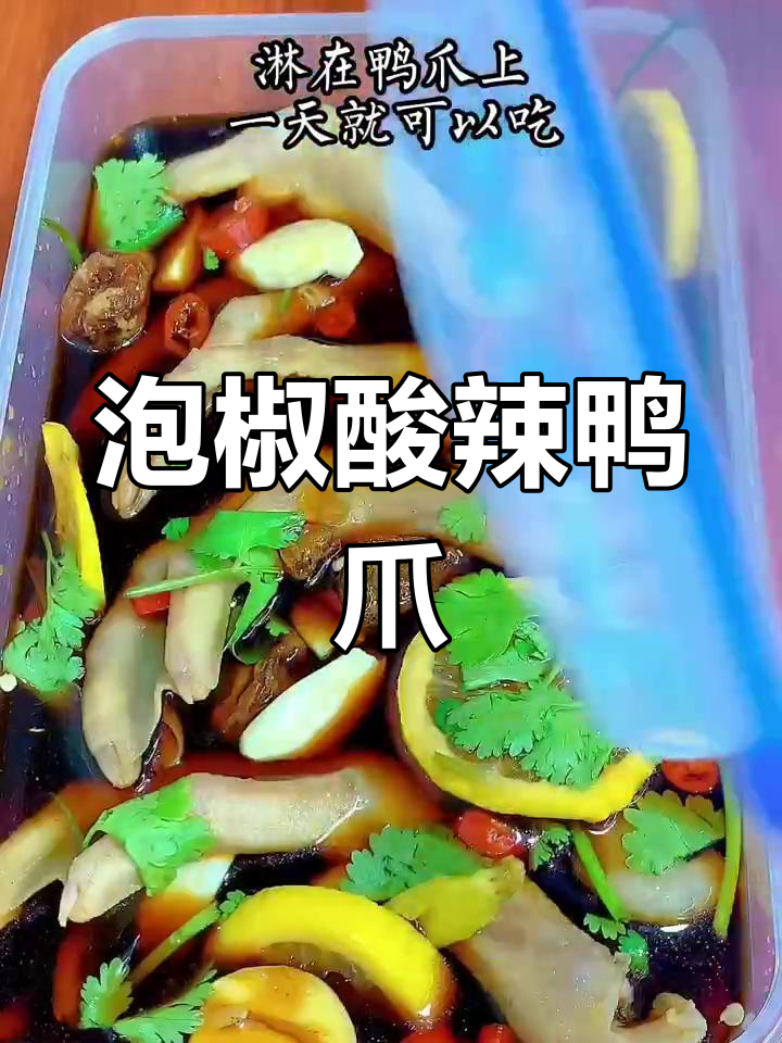 酸辣鸭爪,开胃又爽口,潮汕风味十足
