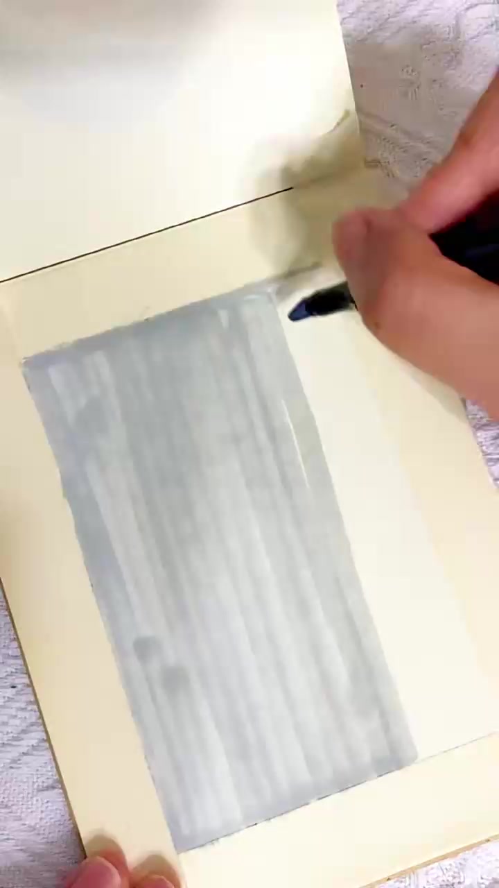 马克笔画画|紫色郁金香涂鸦·ins风