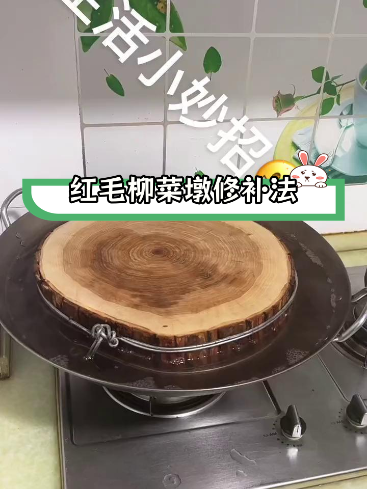 红毛柳菜墩开裂,水煮能修复吗?