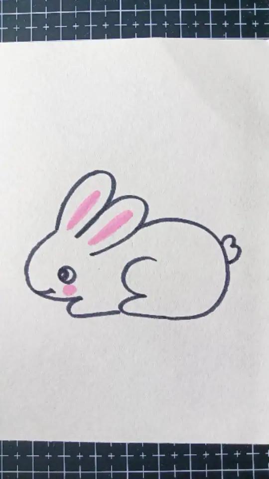 用数字3画小兔子简笔画,你也试试吧,交作业我会一一点评哦#简笔画 #儿童简笔画 #简笔画教