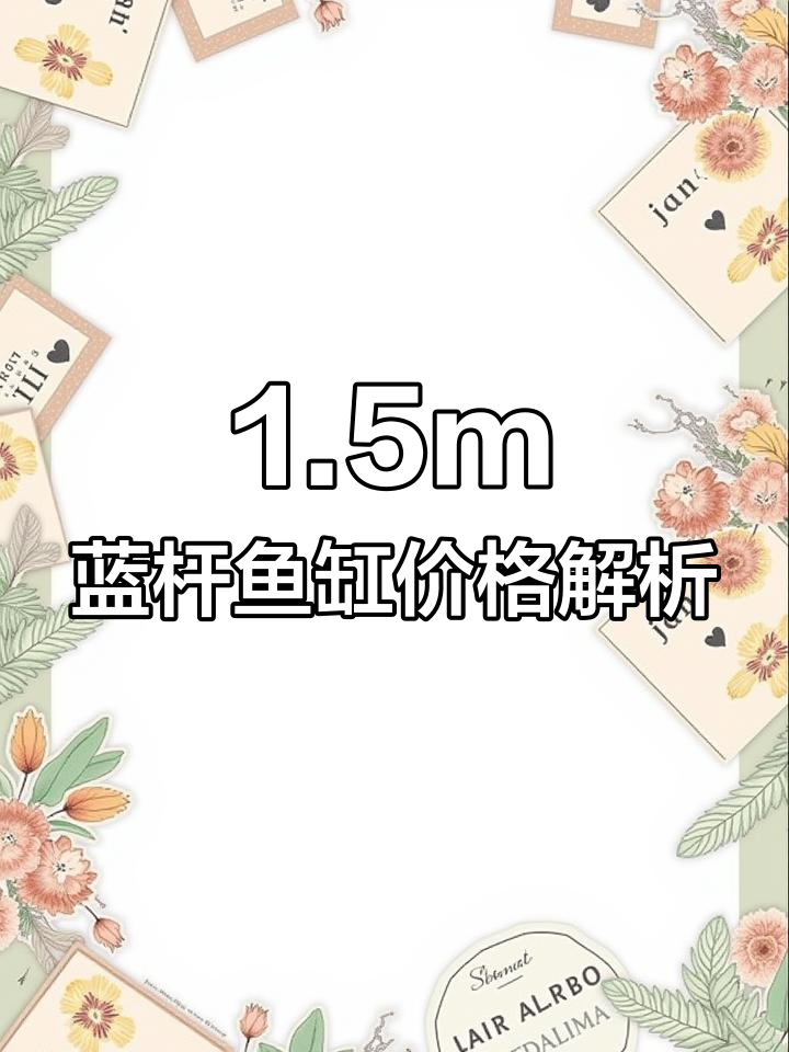 一米五蓝色鱼缸全套配置,总价1569元详细拆解