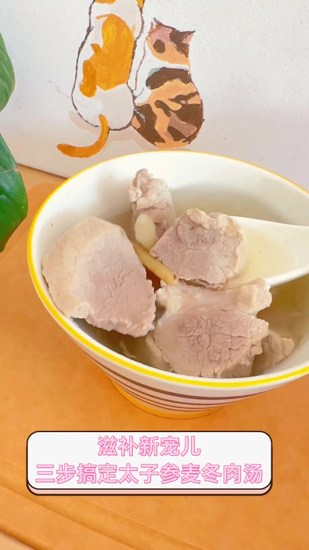 滋补新宠儿,三步搞定太子参麦冬肉汤