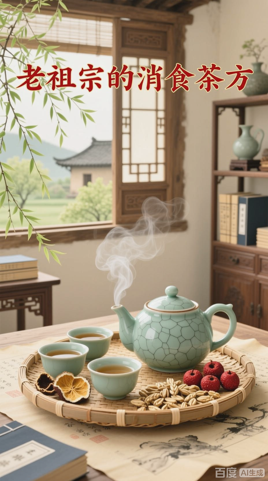 陈皮山楂麦芽茶，温和舒畅消化路
