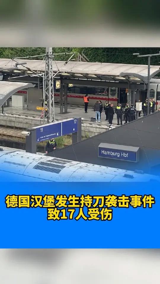 德国汉堡发生持刀袭击事件,致17人受伤