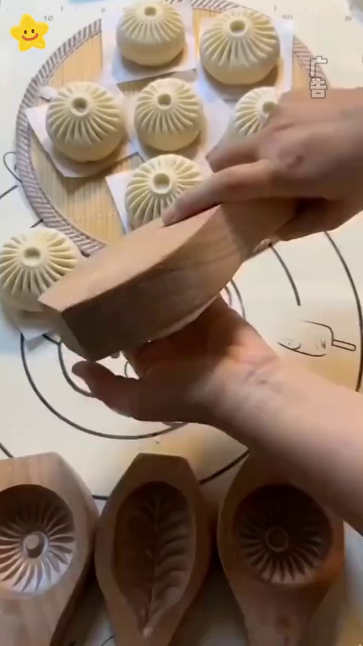 蒸馒头蒸包子一定要用这个木头包子模具,一按一磕就好了,传统工艺健康美味 包包子神器 在家做
