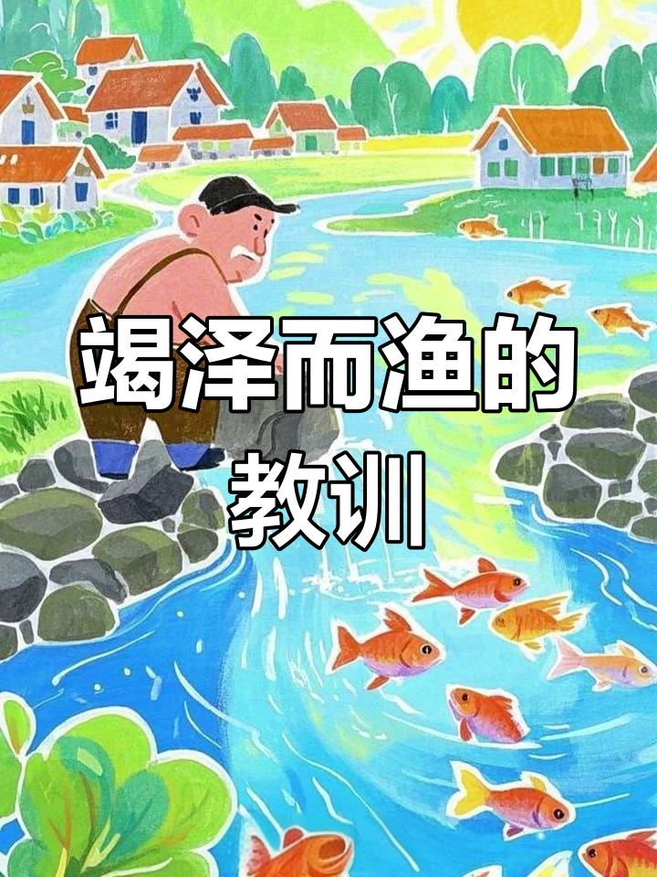 渔夫贪心捕鱼,结果害了自己