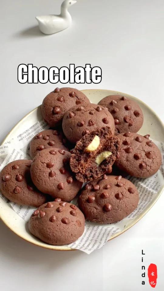 一点都不比卖的差巧克力曲奇做法简单