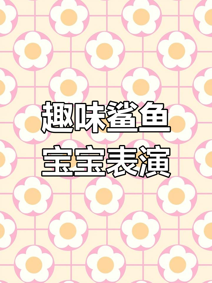 可爱鲨鱼宝宝旋转舞蹈,祝福满满超搞笑