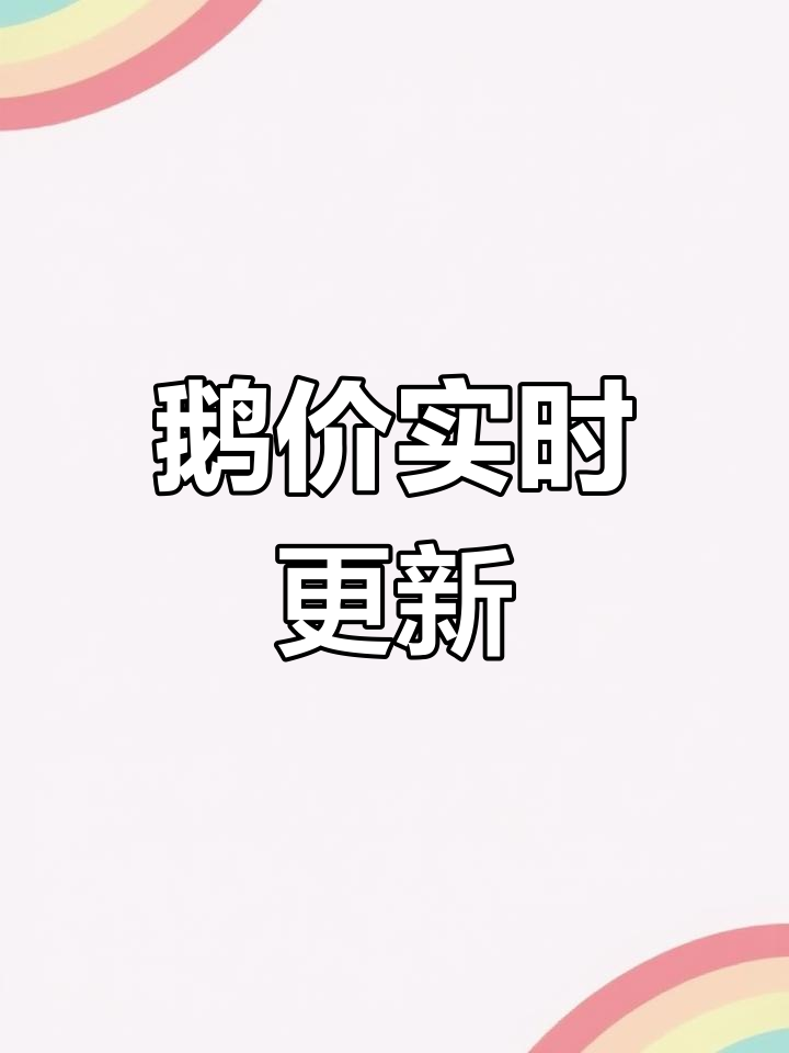 7月12日鹅价更新,掌握市场动态