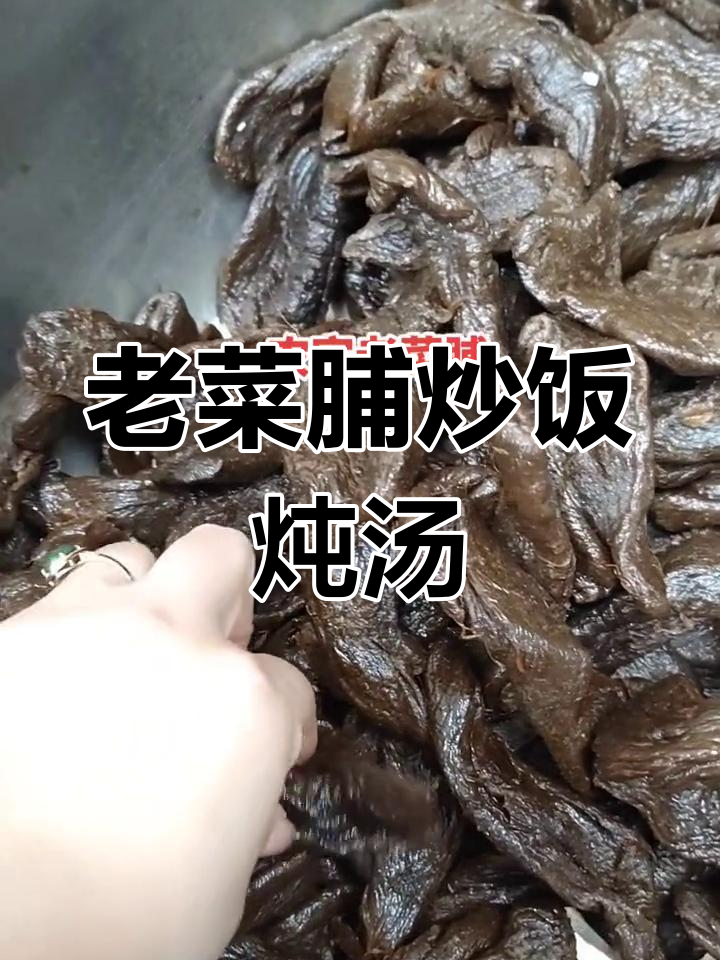 农家老菜脯,炒饭炖汤煮咸粥,潮汕风味十足
